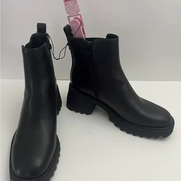 NWT! Sam & Libby Black Women's SIZE 10 Lennon Heeled Chelsea Boots - Picture 11 of 14